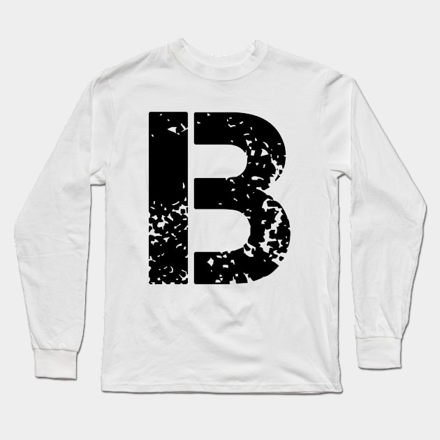 Letter B Long Sleeve T-Shirt by aboss